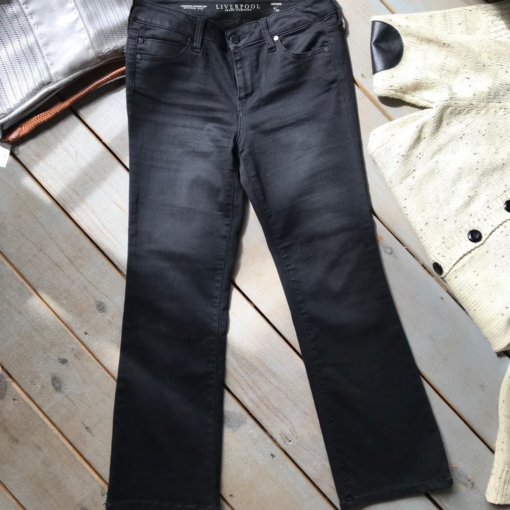 Liverpool Black Jeans in petite length